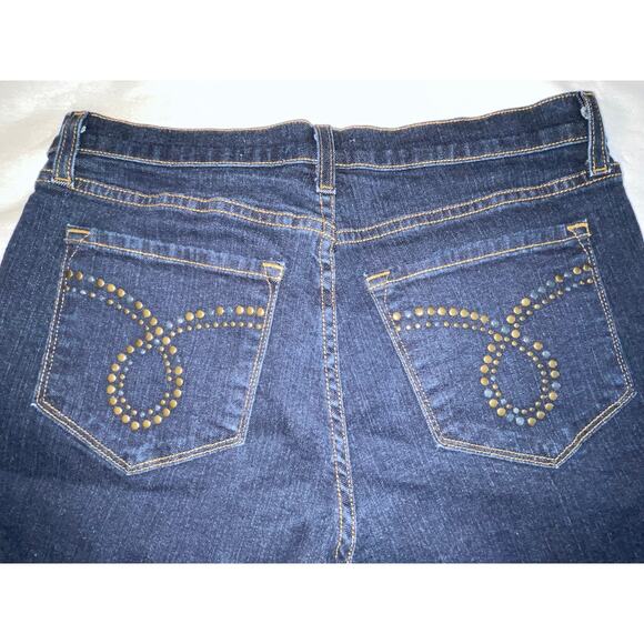 NYDJ Embellished High Waist Boot Cut Jeans - Women's Size 10 - Made in USA - Picture 3 of 11